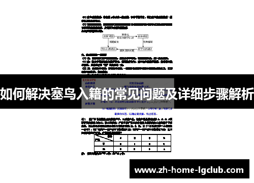 如何解决塞鸟入籍的常见问题及详细步骤解析